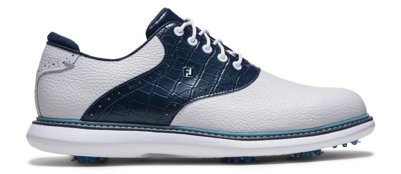 Footjoy FootJoy Traditions mens golf shoes, white/navy/blue
