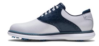 Footjoy FootJoy Traditions mens golf shoes, white/navy/blue