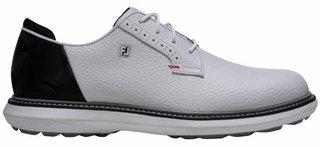 FootJoy Traditions Spikeless mens golf shoes, white/black
