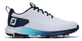 FootJoy Tour Rival mens golf shoes, white/navy/blue