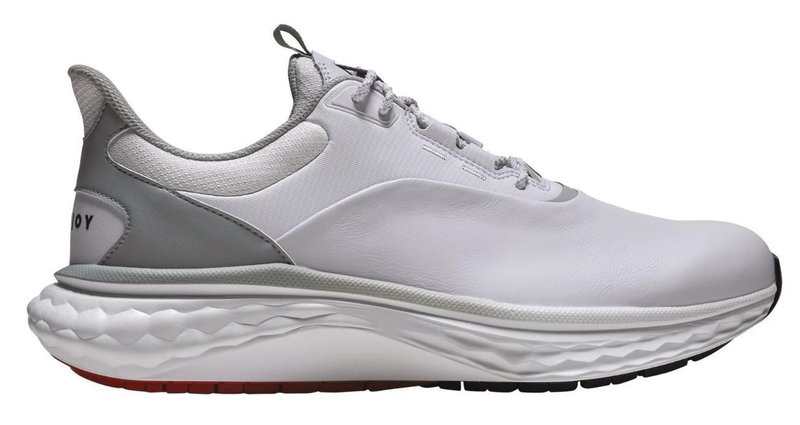 FootJoy Quantum mens golf shoes, white/grey