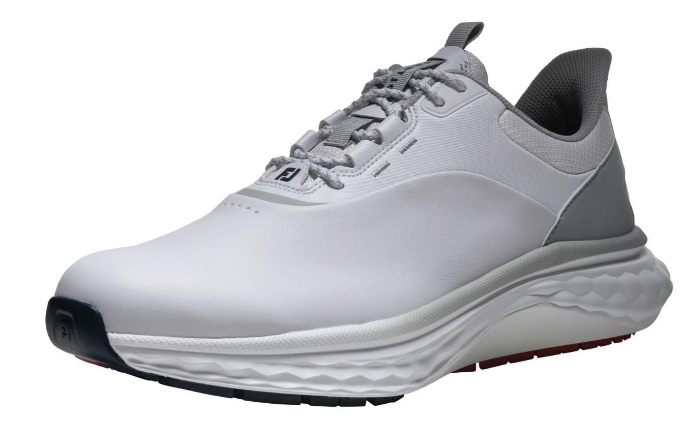 FootJoy Quantum mens golf shoes, white/grey