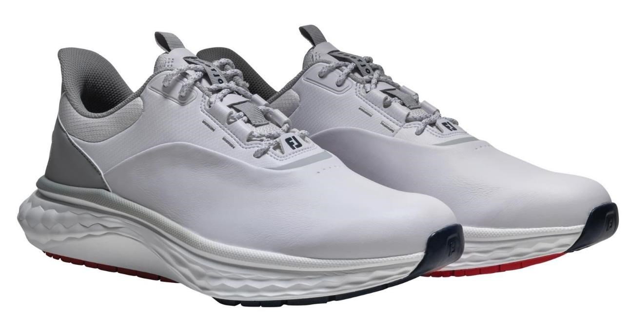 FootJoy Quantum mens golf shoes, white/grey