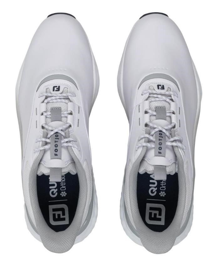 FootJoy Quantum mens golf shoes, white/grey