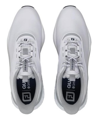 FootJoy Quantum mens golf shoes, white/grey