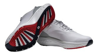FootJoy Quantum mens golf shoes, white/grey