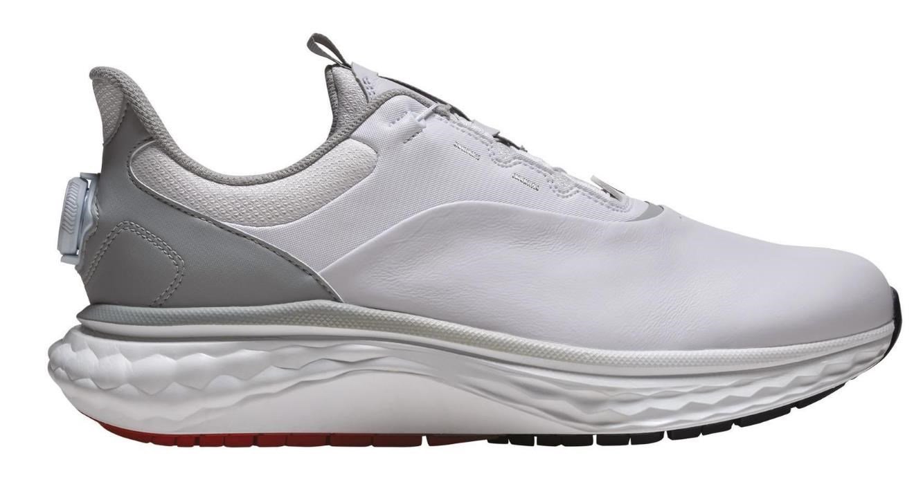 FootJoy Quantum BOA mens golf shoes, white/grey