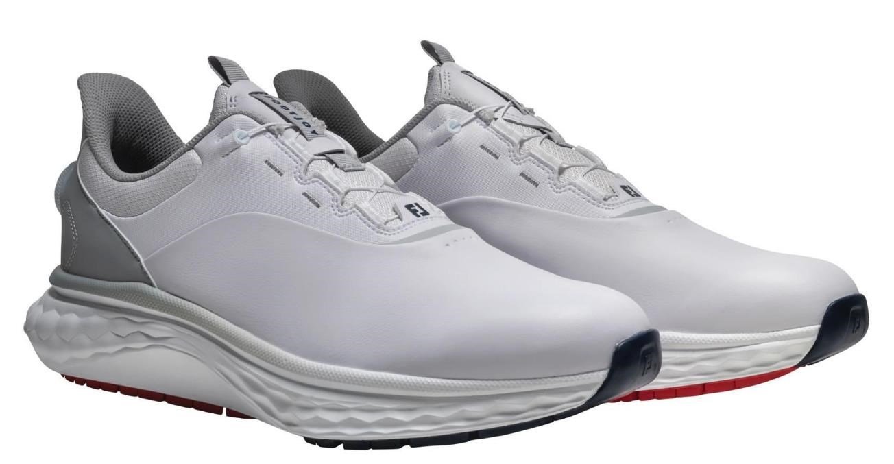 FootJoy Quantum BOA mens golf shoes, white/grey