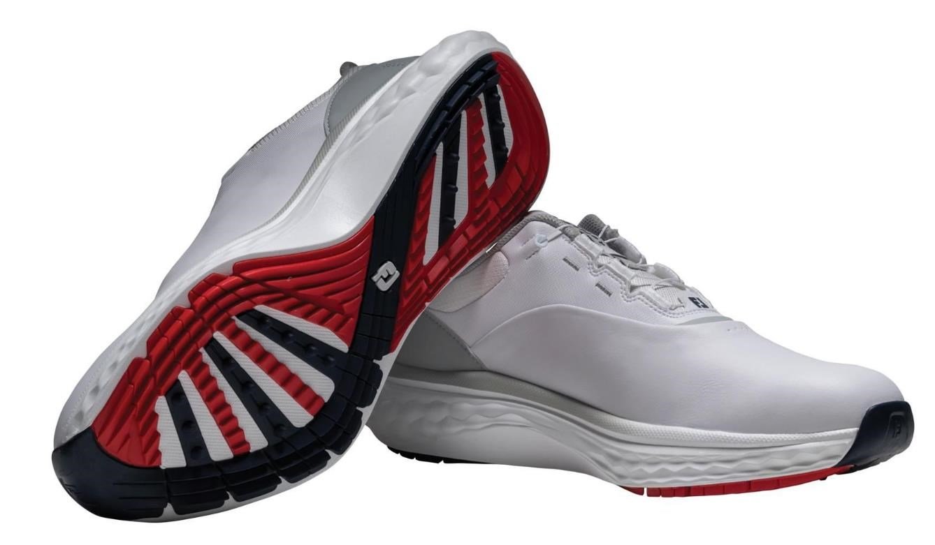 FootJoy Quantum BOA mens golf shoes, white/grey