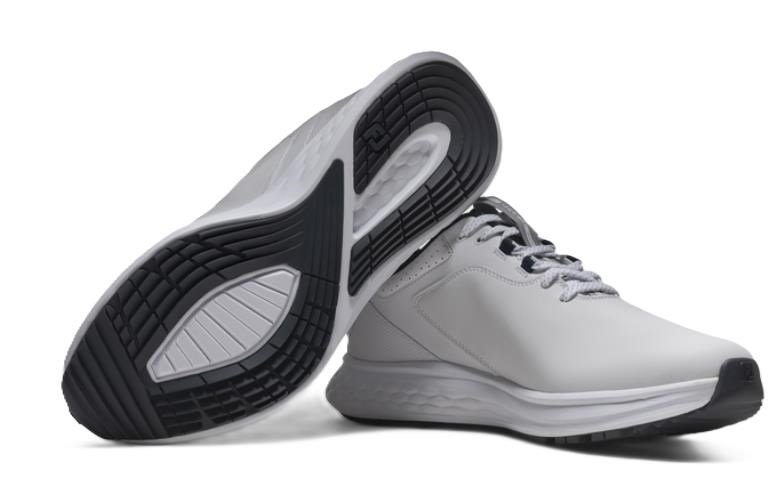 FootJoy Pulse mens golf shoes, white/grey