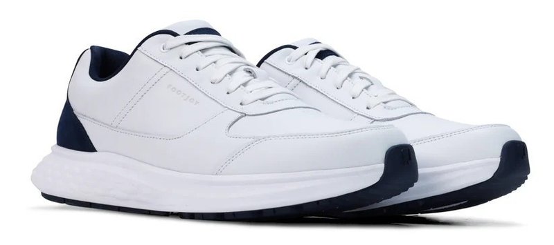 Footjoy FootJoy Hampton mens golf shoes, white/navy