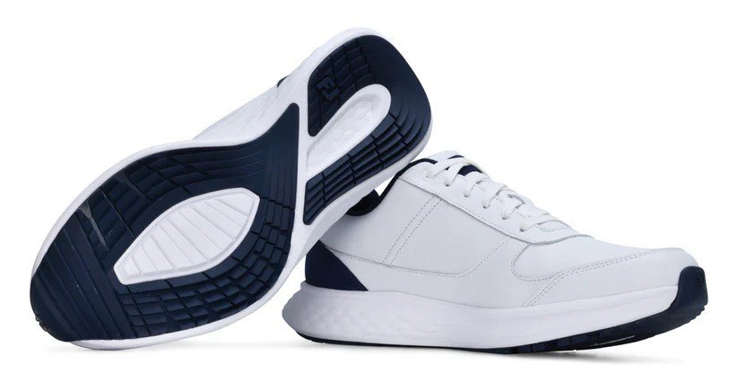 Footjoy FootJoy Hampton mens golf shoes, white/navy