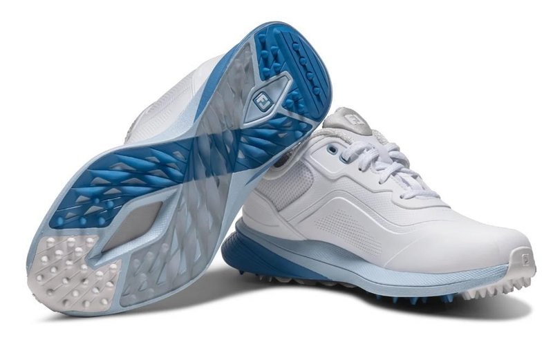 FootJoy Pro/SL ladies golf shoes, white/blue