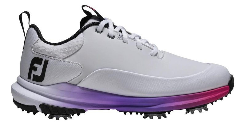 FootJoy Tour Rival ladies golf shoes, white/pink