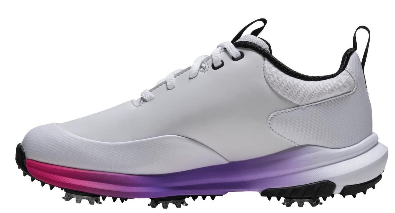 FootJoy Tour Rival ladies golf shoes, white/pink