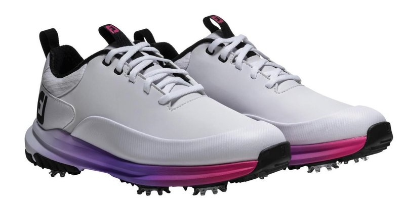 FootJoy Tour Rival ladies golf shoes, white/pink