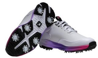 FootJoy Tour Rival ladies golf shoes, white/pink