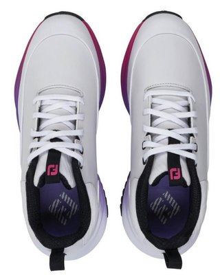 FootJoy Tour Rival ladies golf shoes, white/pink