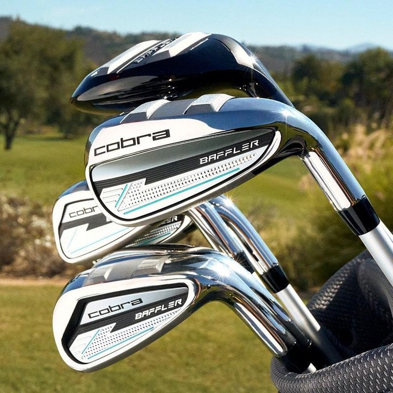 Cobra BAFFLER Black Silver ladies combo irons, graphite