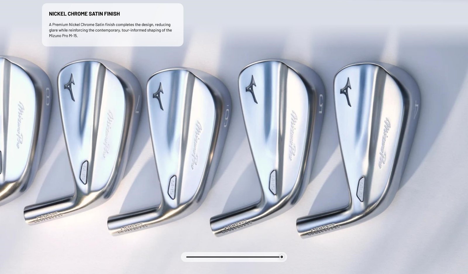 Mizuno Pro M-15 irons, steel
