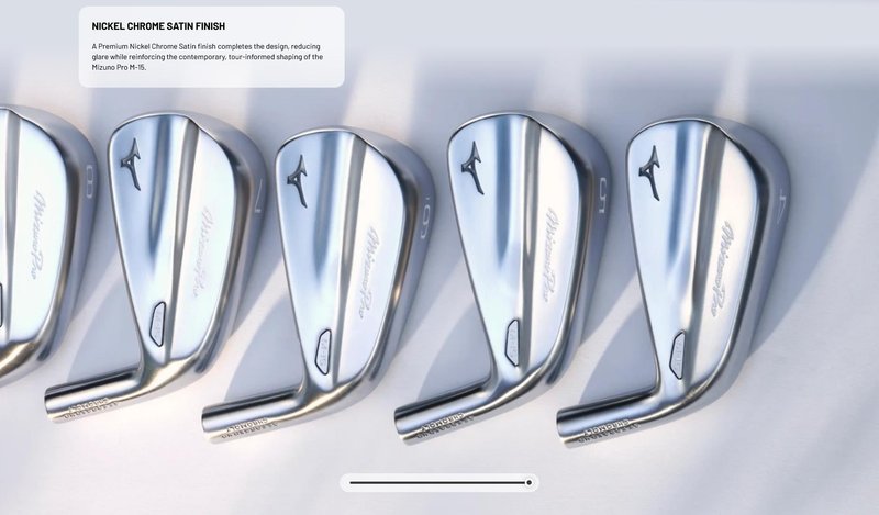 Mizuno Pro M-15 irons, steel