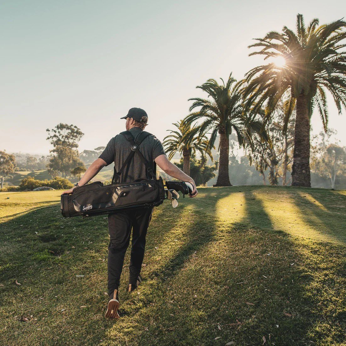 Sunday Golf El Camino pencil bag, matte black