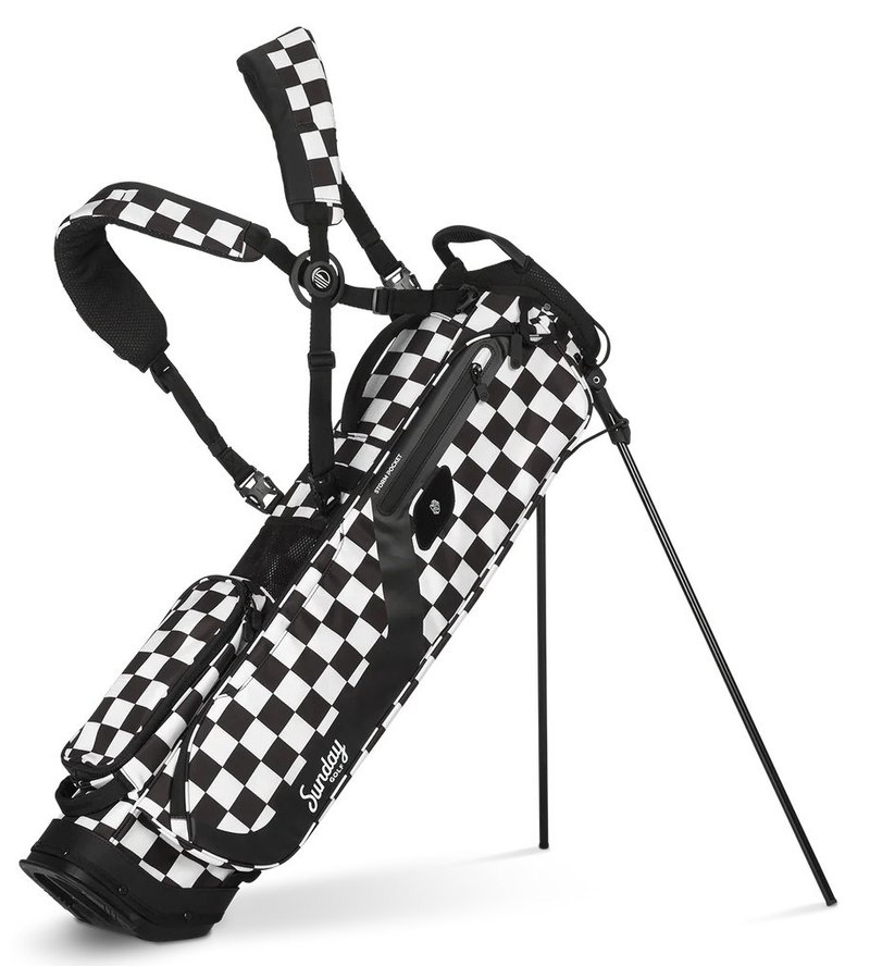 Sunday Golf El Camino pencil bag, black/white checker