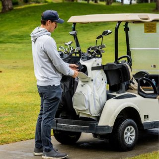 Sunday Golf Big Rig S-Class cart bag, white