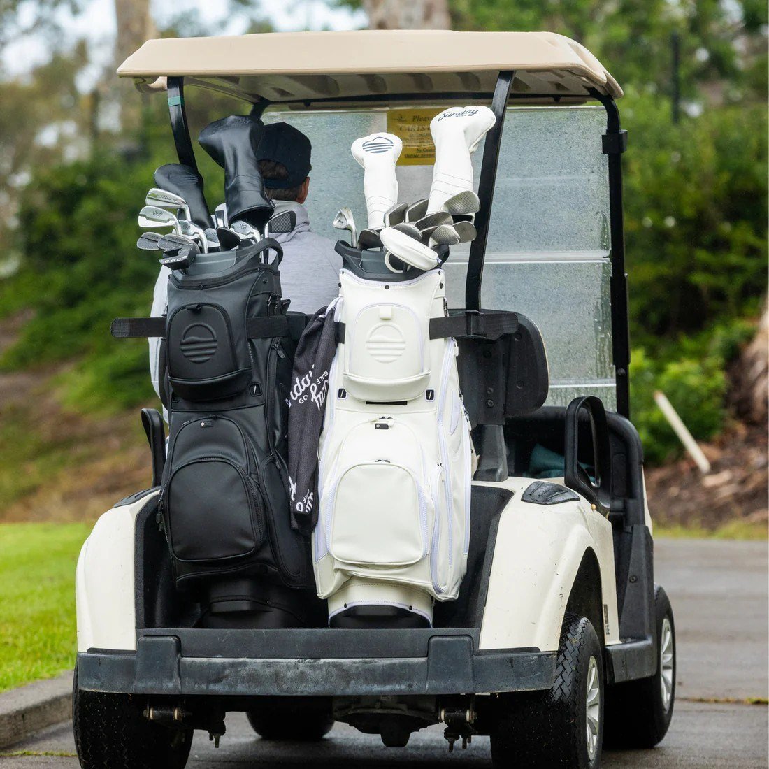 Sunday Golf Big Rig S-Class cart bag, white
