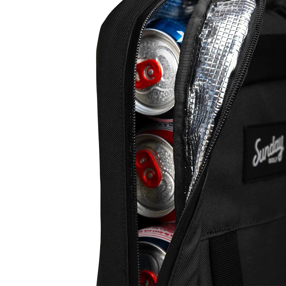 Sunday Golf Big Frosty Can Cooler, black
