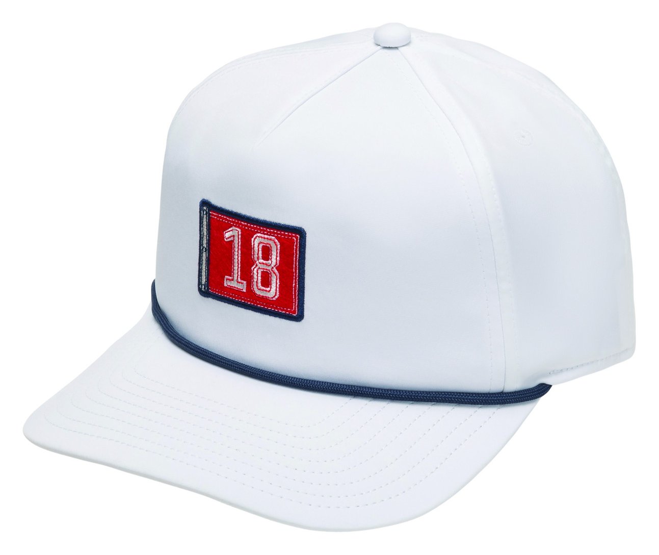 FootJoy FJ Panel - 18th Hole unisex cap, white