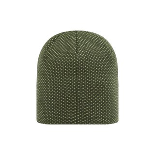 FootJoy FJ Dot Jacquard Beanie winter hat, olive/acid green