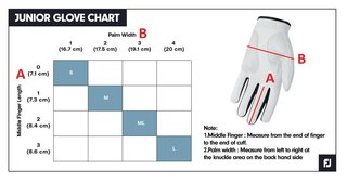 FootJoy FJ Junior golf glove, white