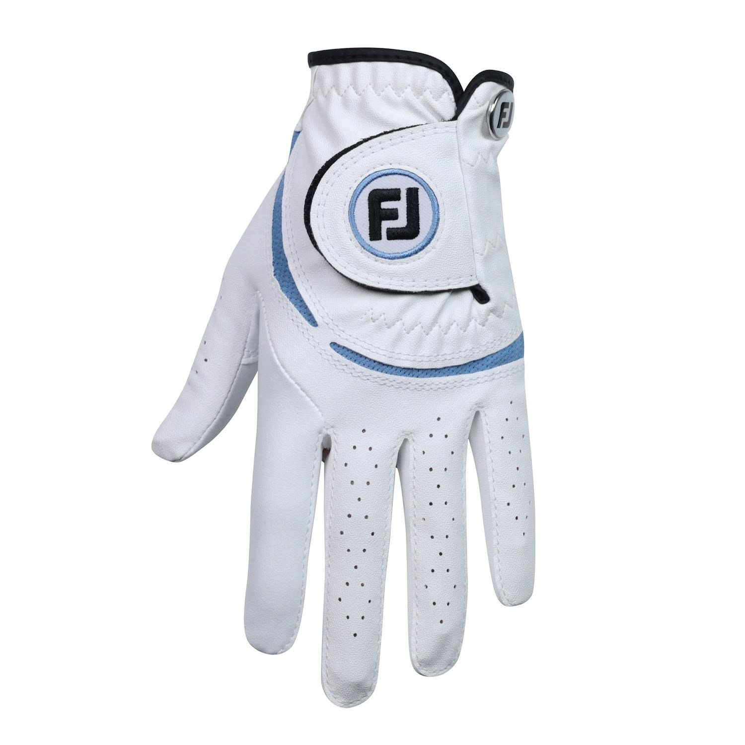 FootJoy FJ Junior golf glove, white/cobalt