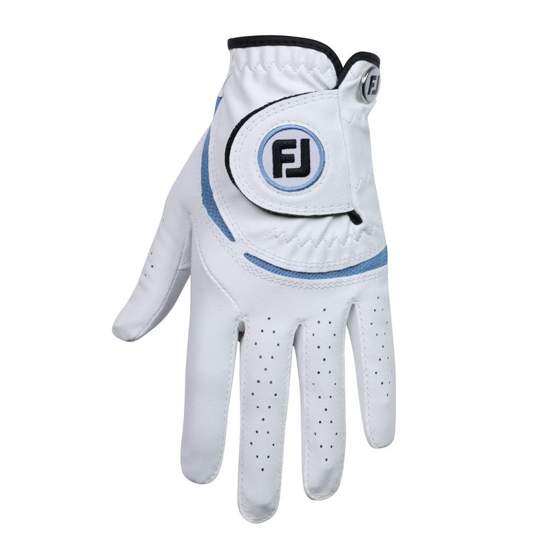 FootJoy FJ Junior golf glove, white/cobalt
