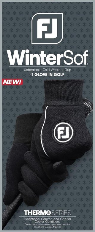 FootJoy WinterSof men's golf glove (Pair), black