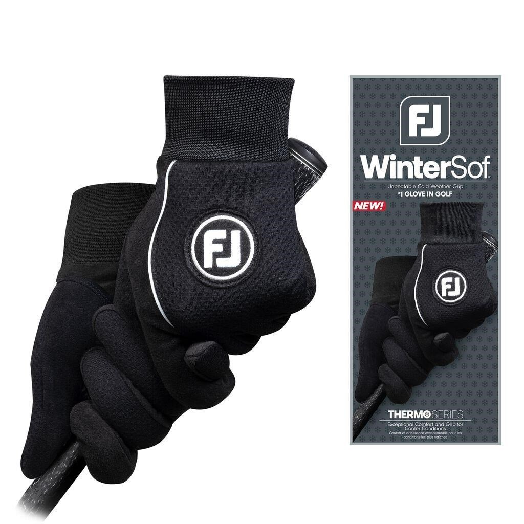 FootJoy WinterSof men's golf glove (Pair), black