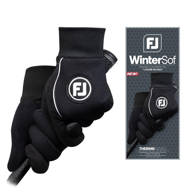 FootJoy WinterSof men's golf glove (Pair), black