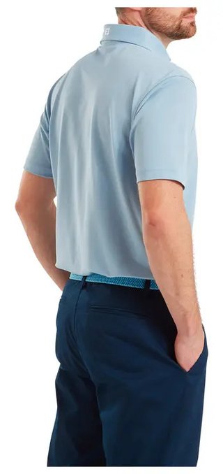 FootJoy Stretch Pique Solid men's polo, chambray