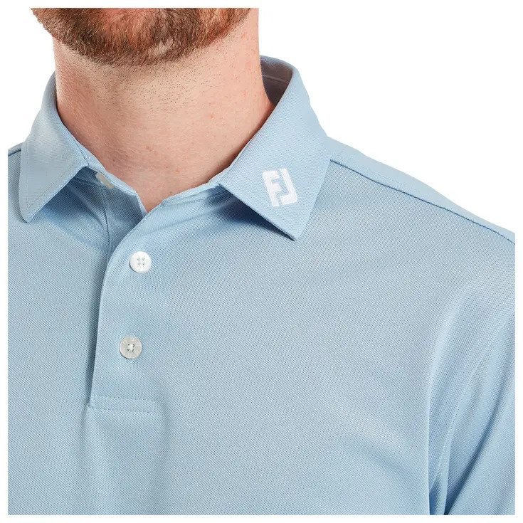 FootJoy Stretch Pique Solid men's polo, chambray