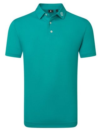 FootJoy Stretch Pique Solid men's polo, tile blue
