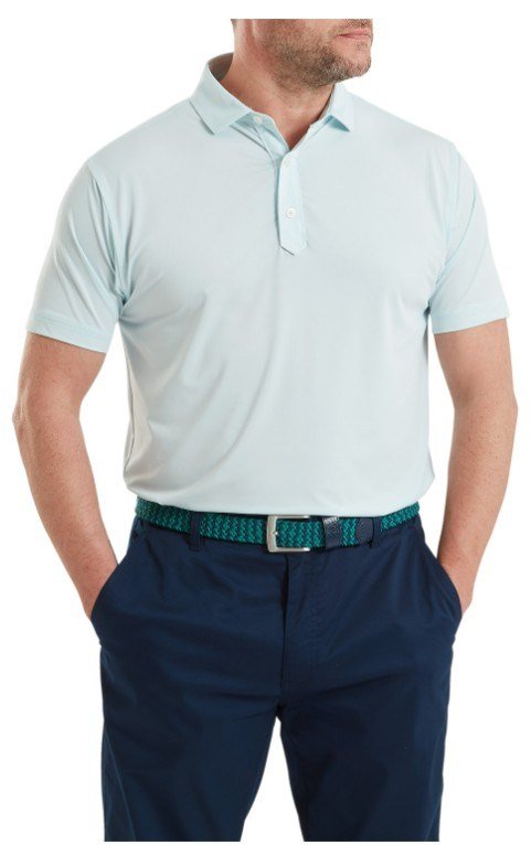 FootJoy Lisle Solid men's polo, ice blue