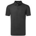 FootJoy Modernist Geo Pique men's polo, charcoal/black