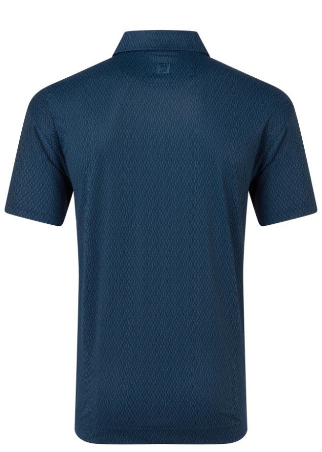 FootJoy Modernist Geo Pique men's polo, navy tonal