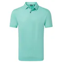 FootJoy Modernist Geo Pique men's polo, blue reef/sea glass