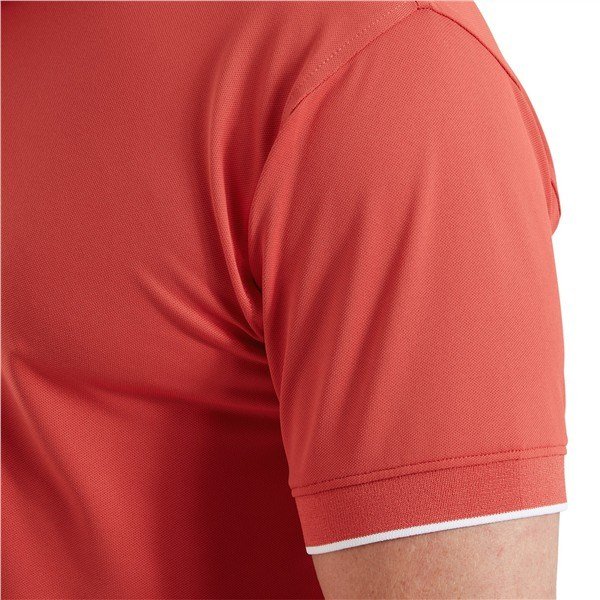 FootJoy FJ Wordmark Pique men's polo, nantucket red