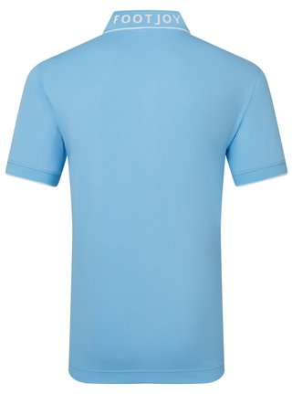 FootJoy FJ Wordmark Pique men's polo, blue reef