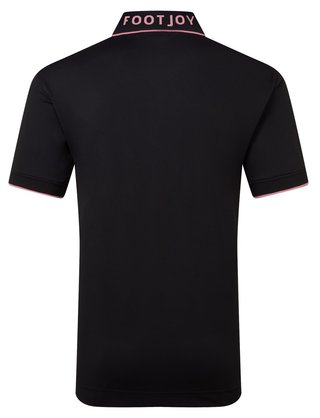 FootJoy FJ Wordmark men's polo, pique black