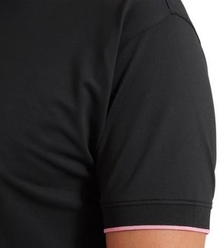 FootJoy FJ Wordmark men's polo, pique black