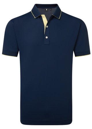FootJoy FJ Wordmark Pique men's polo, navy